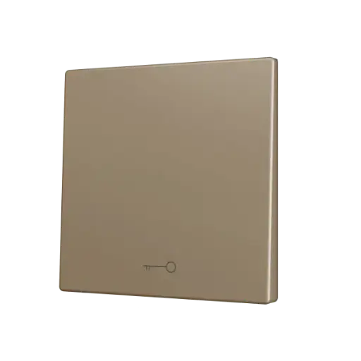 [ZEZS70CSOFT11KC] Zennio ZS70 - Touche simple (appui en bas) pour bouton poussoir KNX Soft - Icône de clef (Champagne)