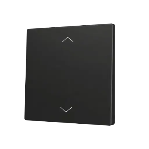 [ZEZS70CSOFT12SHA] Zennio ZS70 - Touche simple (appui bas/haut) pour bouton poussoir KNX Soft - Icône de volet (Anthracite)
