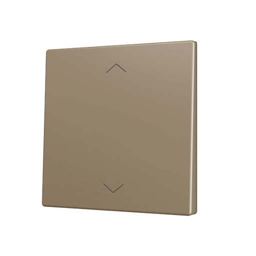 [ZEZS70CSOFT12SHC] Zennio ZS70 - Enkelvoudige toets (op/neer) voor KNX Soft drukknop - Rolluik icoon (Champagne)