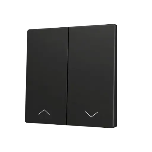 [ZEZS70CSOFT22SHA] Zennio ZS70 - Touche double (appui en bas) pour bouton poussoir KNX Soft - Icône de volet (Anthracite)