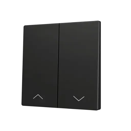 [ZEZS70CSOFT22SHA] Zennio ZS70 - Touche double (appui en bas) pour bouton poussoir KNX Soft - Icône de volet (Anthracite)