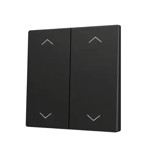 [ZEZS70CSOFT24SHA] Zennio ZS70 - Touche double (appui bas/haut) pour bouton poussoir KNX Soft - Icône de volet (Anthracite)