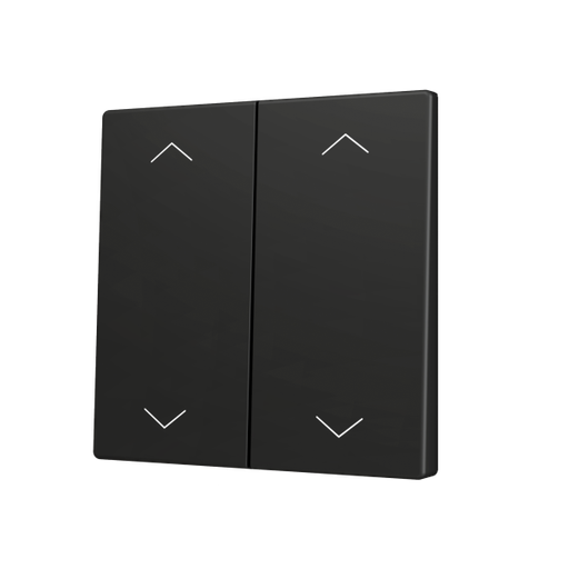 [ZEZS70CSOFT24SHA] Zennio ZS70 - Touche double (appui bas/haut) pour bouton poussoir KNX Soft - Icône de volet (Anthracite)