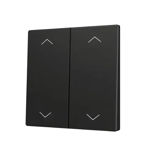 [ZEZS70CSOFT24SHA] Zennio ZS70 - Touche double (appui bas/haut) pour bouton poussoir KNX Soft - Icône de volet (Anthracite)