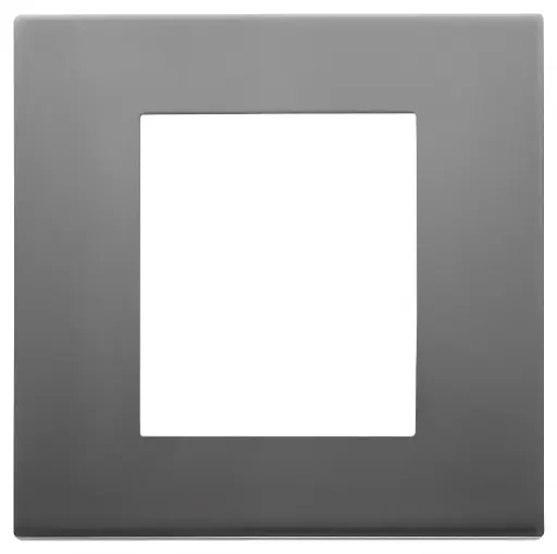 [VI30642.72] Vimar Linea - Plaque de recouvrement 2M (Métal satin inox)