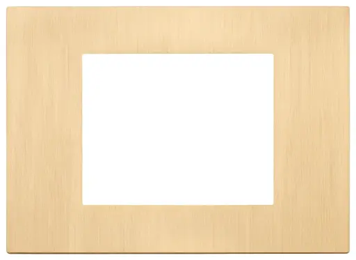 [VI30653.70.01] Vimar Linea - Plaque de recouvrement 3M (Métal or brossé)
