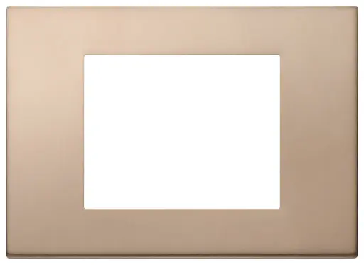 [VI30653.71] Vimar Linea - Plaque de recouvrement 3M (Métal bronze)