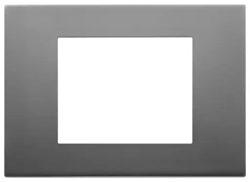 [VI30653.72] Vimar Linea - Afdekraam 3M (Metal satijn inox)