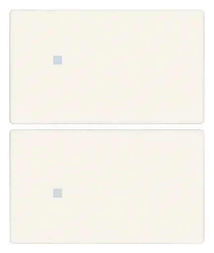 [VI31480.2B] Vimar Linea - 2 demi-boutons 2M (Custom - blanc)