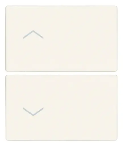 [VI31480.2FB] Vimar Linea - 2 demi-boutons 2M (Flèches - blanc)