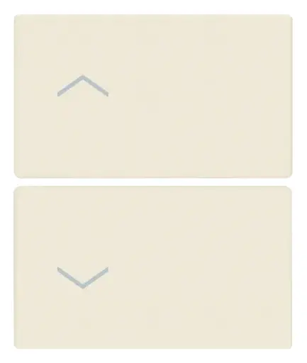 [VI31480.2FC] Vimar Linea - 2 demi-boutons 2M (Flèches - canvas)