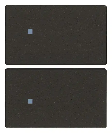 [VI31480.2G] Vimar Linea - 2 halve knoppen 2M (Custom - zwart)