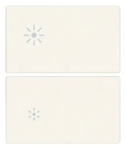 [VI31480.2RB] Vimar Linea - demi-boutons 2M (Luminosité - blanc)