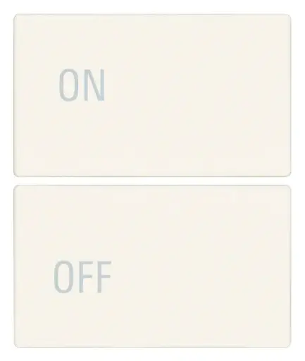 [VI31480.2YB] Vimar Linea - 2 demi-boutons 2M (ON/OFF - blanc)