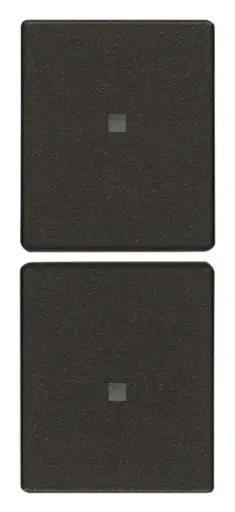 [VI31480.G] Vimar Linea - 2 halve knoppen 1M (Custom - zwart)