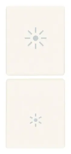 [VI31480.RB] Vimar Linea - 2 demi-boutons 1M (Luminosité - blanc)