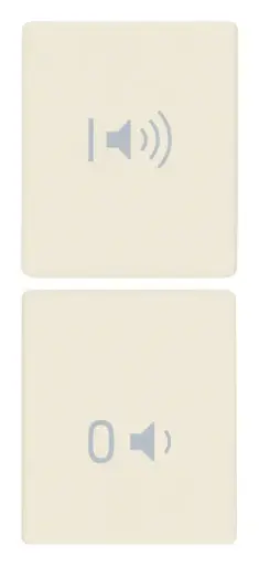 [VI31480.VC] Vimar Linea - 2 demi-boutons 1M (Audio - canvas)