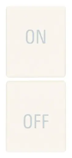 [VI31480.YB] Vimar Linea - 2 halve knoppen 1M (ON/OFF - wit)