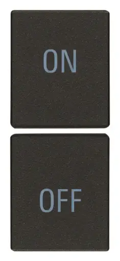 [VI31480.YG] Vimar Linea - 2 halve knoppen 1M (ON/OFF - zwart)