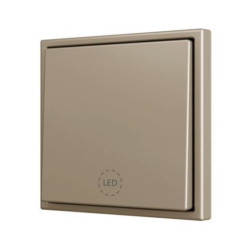 [ZEZS701PB1CC] Zennio ZS70 - Bouton poussoir Soft - simple 1-v (Champagne - Custom) - A partir de 100 pièces