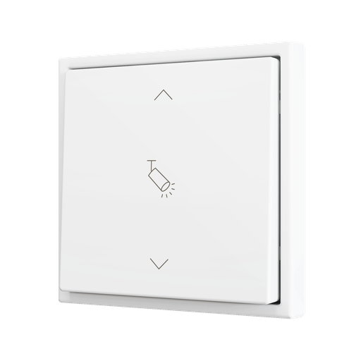 [ZEZS701PB2MWC] Zennio ZS70 - Bouton poussoir Soft - simple 2-v (Blanc mat - Custom) - A partir de 100 pièces