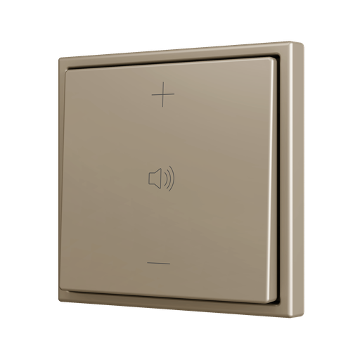 [ZEZS701PB2CC] Zennio ZS70 - Soft drukknop - enkel 2-v (Champagne - Custom) - vanaf 100 stuks