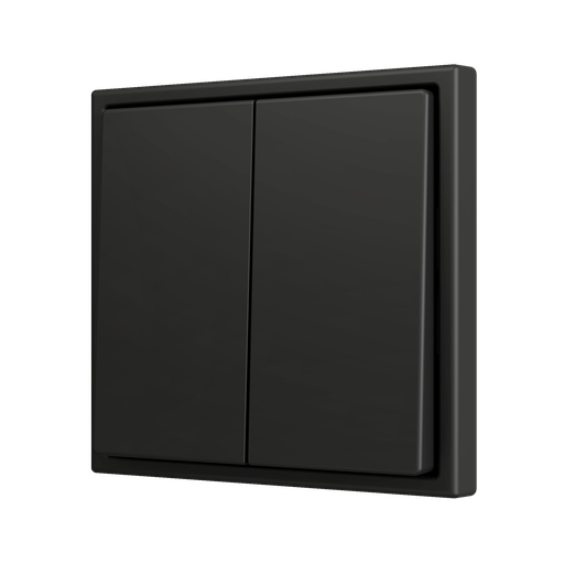 [ZEZS702PB2A] Zennio ZS70 - Soft drukknop - dubbel 2-v (Antraciet)