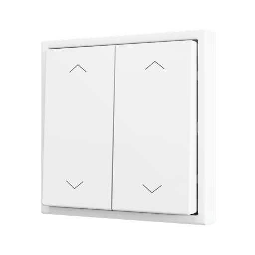 [ZEZS702PB4S] Zennio ZS70 - Soft drukknop - dubbel 4-v (Zilver)