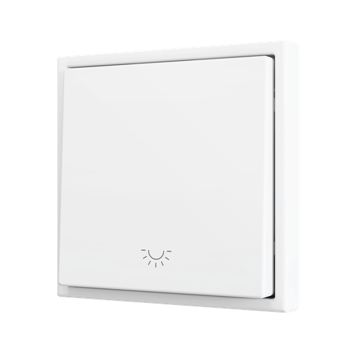 [ZEZS701PB1LMW] Zennio ZS70 - Soft drukknop - enkel 1-v - licht icoon (Mat wit)