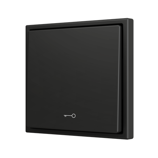 [ZEZS701PB1KA] Zennio ZS70 - Bouton poussoir Soft - simple 1-v - Icône de clef (Anthracite) - VPE=10