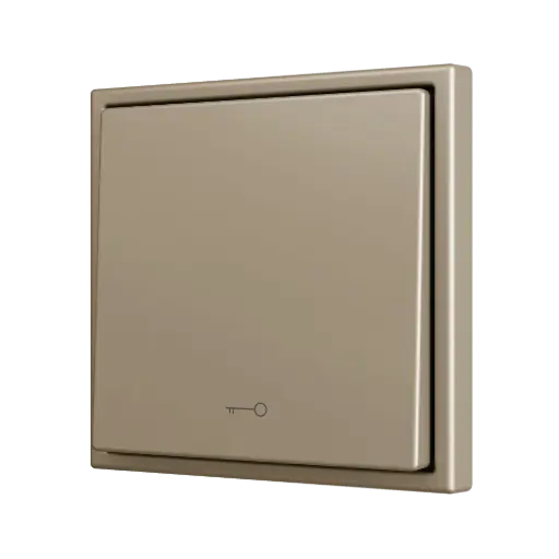 [ZEZS701PB1KC] Zennio ZS70 - Bouton poussoir Soft - simple 1-v - Icône de clef (Champagne) - VPE=10