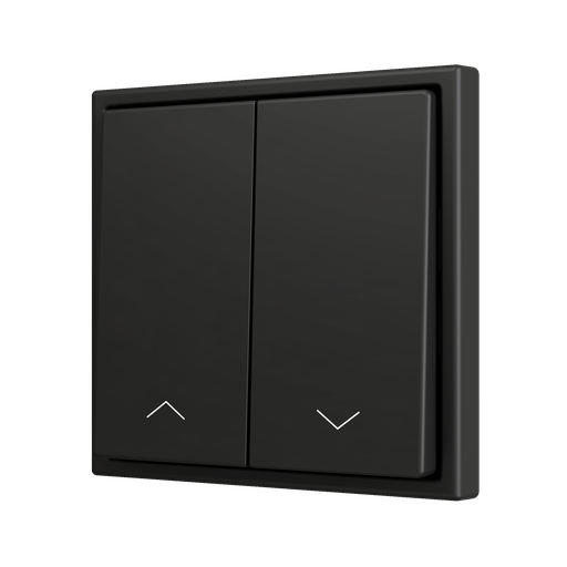 [ZEZS702PB2SHA] Zennio ZS70 - Bouton poussoir Soft - doublel 2-v - Icône de volet (Anthracite) - VPE=10