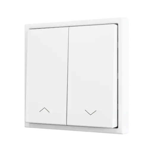 [ZEZS702PB2SHMW] Zennio ZS70 - Soft drukknop - dubbel 2-v - rolluik icoon (Mat wit)