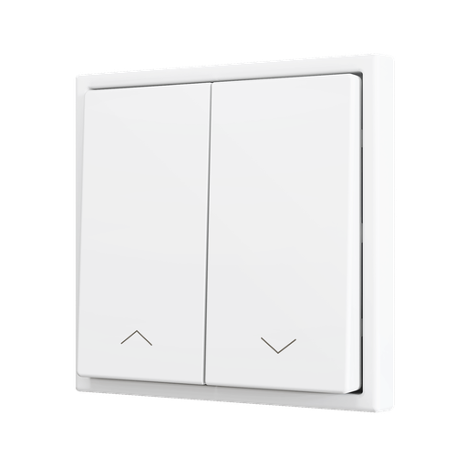 [ZEZS702PB2SHMW] Zennio ZS70 - Soft drukknop - dubbel 2-v - rolluik icoon (Mat wit)