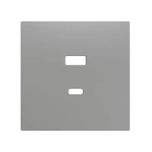 [ZEZS70C2UCAS] Zennio ZS70 - USB C+A centraalplaat (Zilver) - VPE=10