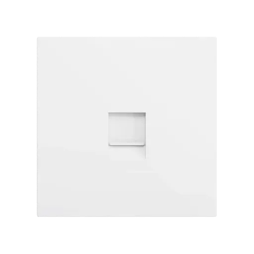 [ZEZS70C145MW] Zennio ZS70 - Centraalplaat voor enkele RJ45 connector (Mat wit)