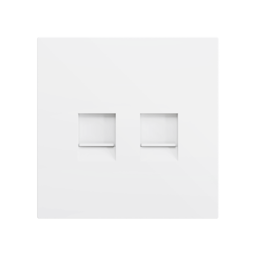 [ZEZS70C245MW] Zennio ZS70 - Cache pour connecteur RJ45 double (Blanc mat)