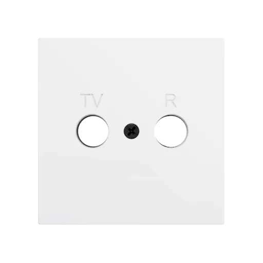 [ZEZS70CTVRMW] Zennio ZS70 - TV-R centraalplaat (Mat wit)