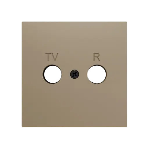 [ZEZS70CTVRC] Zennio ZS70 - TV-R centraalplaat (Champagne)