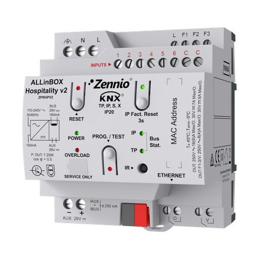 [ZEZPRHPV2] Zennio ALLinBOX Hospitality v2