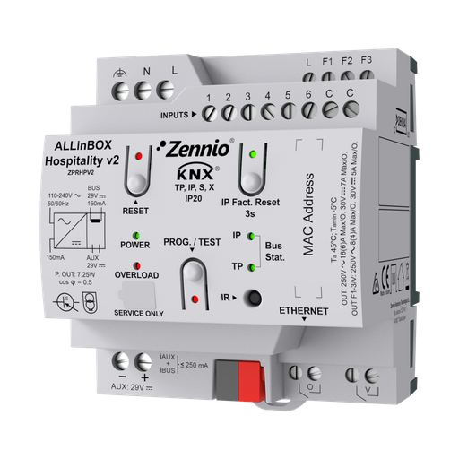 [ZEZPRHPV2] Zennio ALLinBOX Hospitality v2
