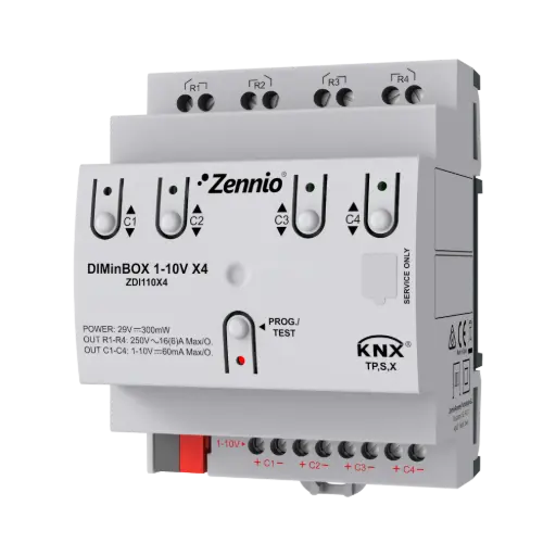 [ZEZDI110X4] Zennio DIMinBOX 1-10V X4
