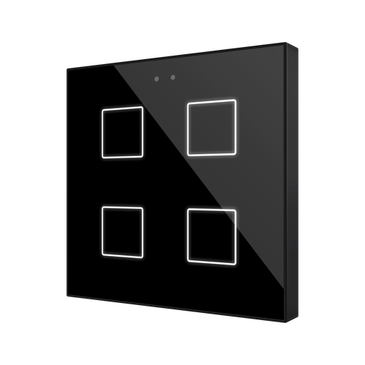 [ZEZVIFR4A] Zennio Flat RGB 4 (Anthracite)