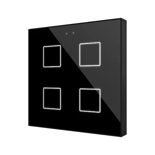 [ZEZVIFR4A] Zennio Flat RGB 4 (Antraciet)