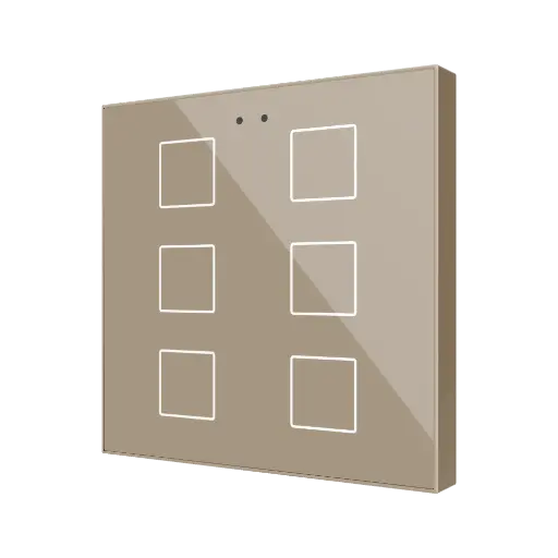 [ZEZVIFR6C] Zennio Flat RGB 6 (Champagne)