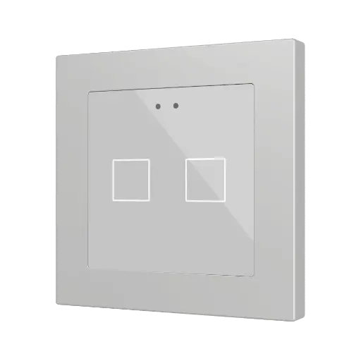 [ZEZVIFR55X2S] Zennio Flat RGB 55 X2 (Zilver)