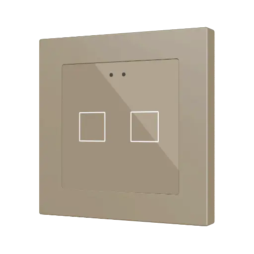 [ZEZVIFR55X2C] Zennio Flat RGB 55 X2 (Champagne)