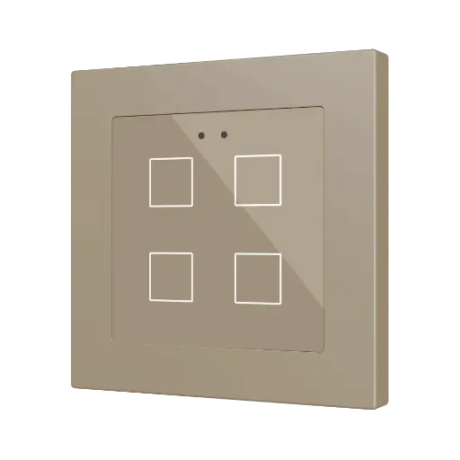 [ZEZVIFR55X4C] Zennio Flat RGB 55 X4 (Champagne)