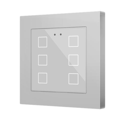[ZEZVIFR55X6S] Zennio Flat RGB 55 X6 (Zilver)