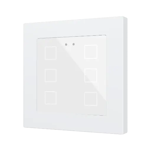 [ZEZVIFR55X6W] Zennio Flat RGB 55 X6 (Wit)